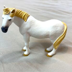 Terra by Battat White Horse with Blonde Mane Figurine